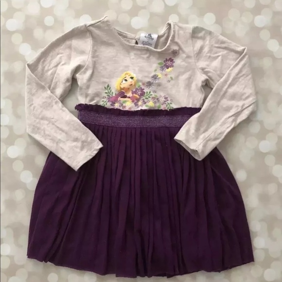 Disney Store Rapunzel Girls Dress Purple Princess